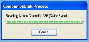 CompanionLink Synchronising