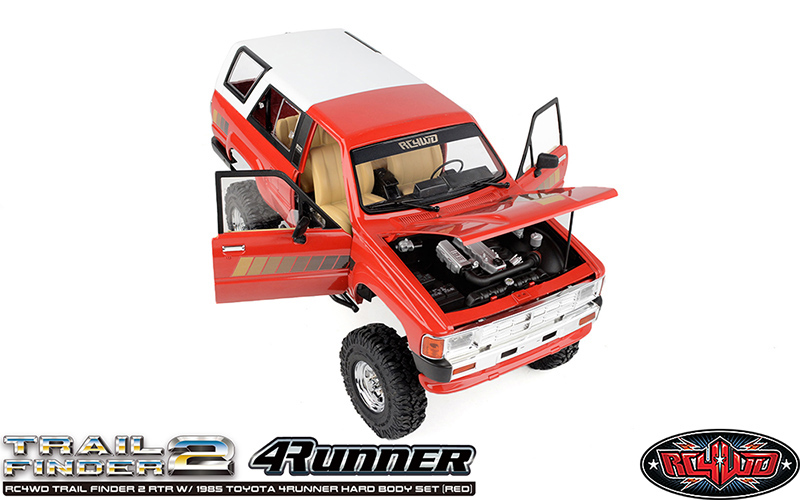 RC4WD Trail Finder 2 RTR w/1985 Toyota 4Runner Hard Body Set (Red