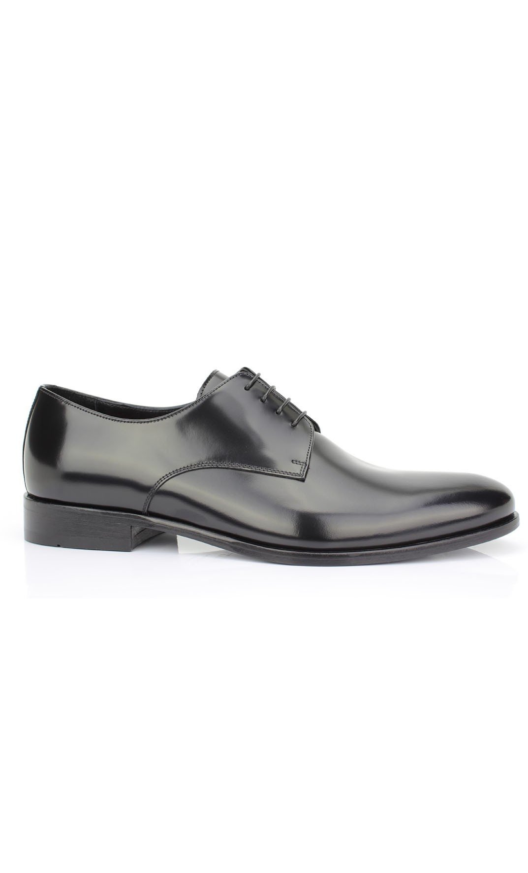 Scarpe derby rossi in pelle, colore nero