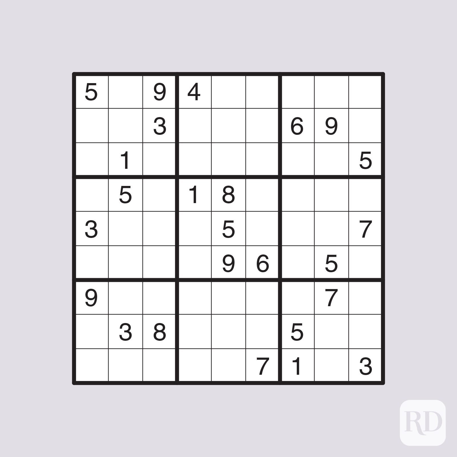 20 free printable sudoku puzzles for all levels reader s digest