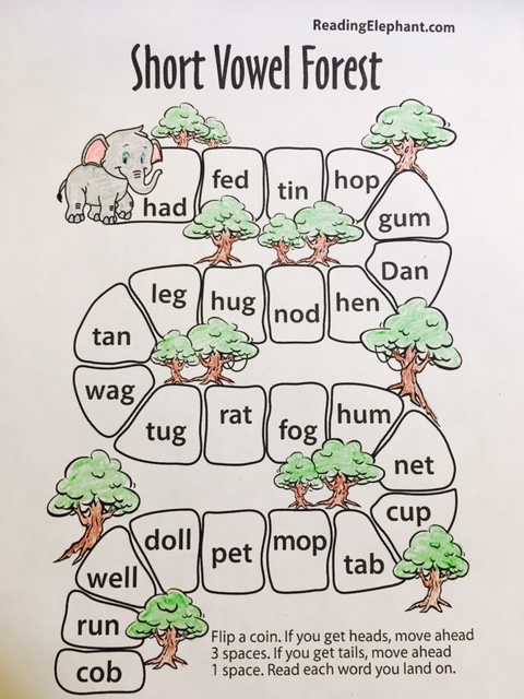 short vowel worksheets for kindergarten flowers pdf reading elephant