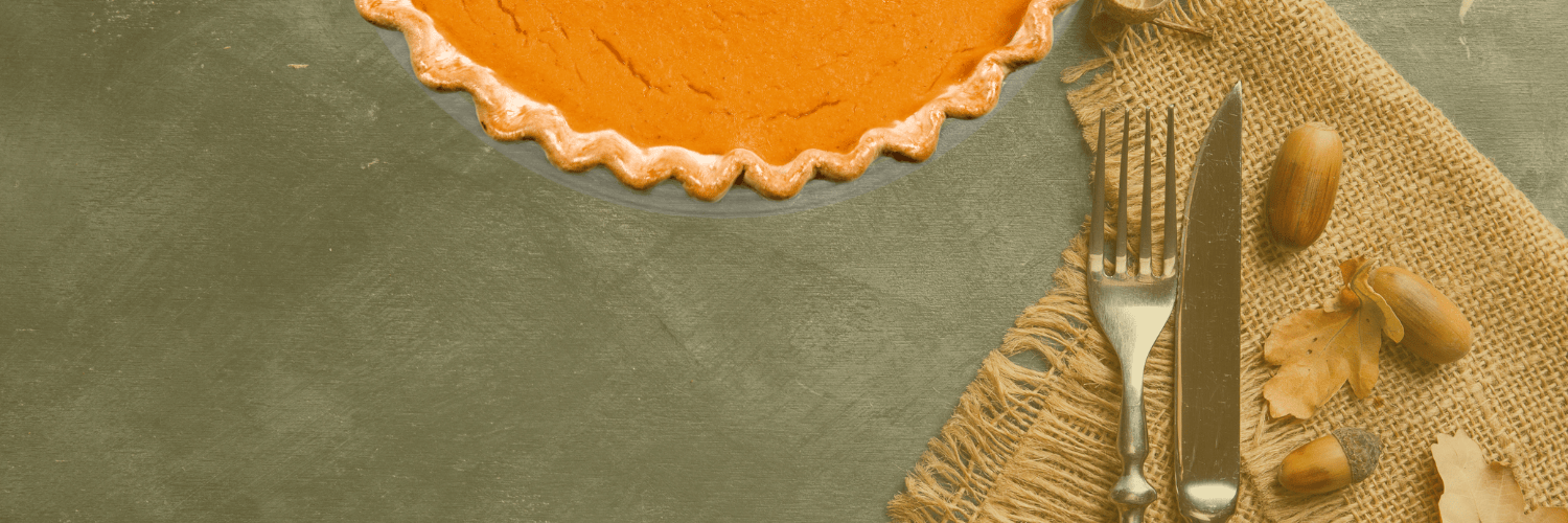 table and pie