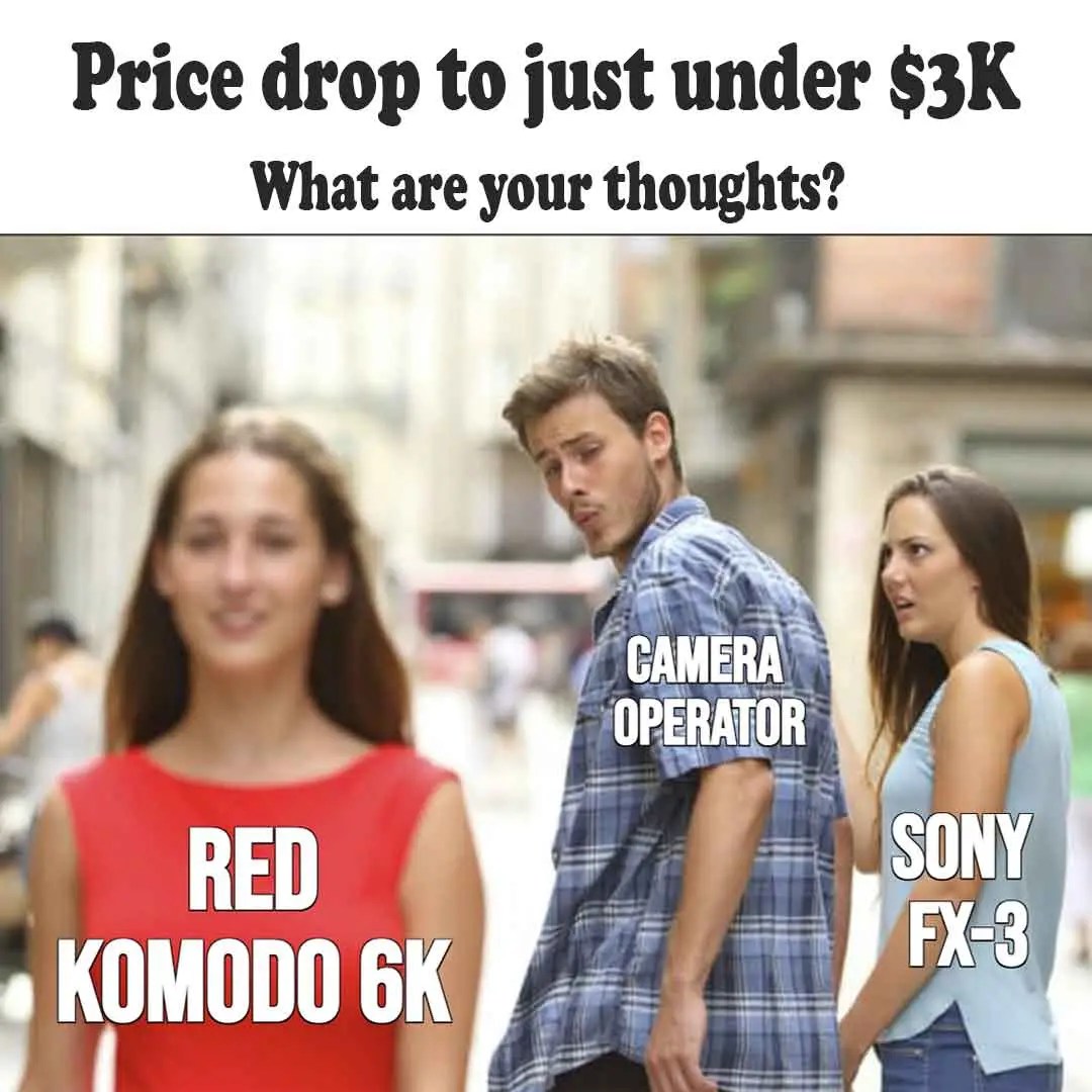 Distracted boyfriend meme Red vs Sony