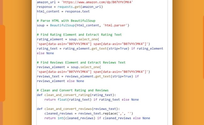How To Scrape Amazon Product Data Using Python – A Comprehensive Guide ...