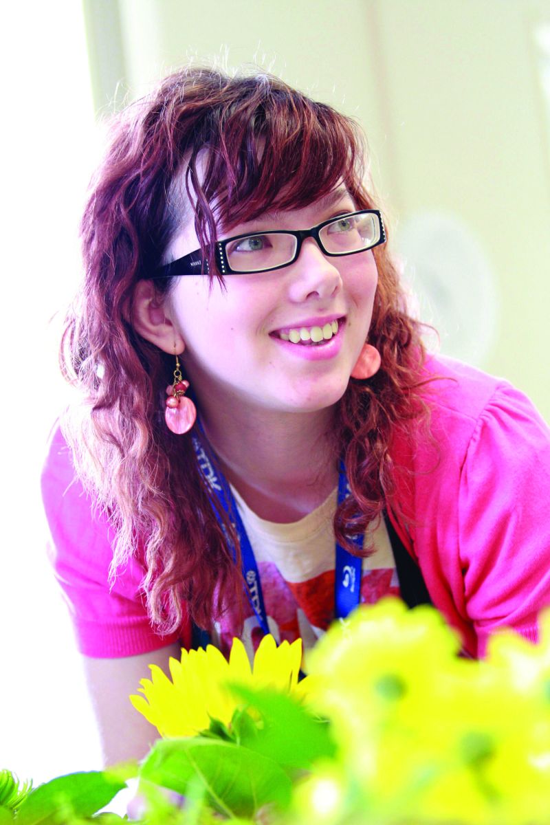 Floristry Student With Creation 3 Reaseheath College - Dark Illustrations - Ultra HD Retina Collection