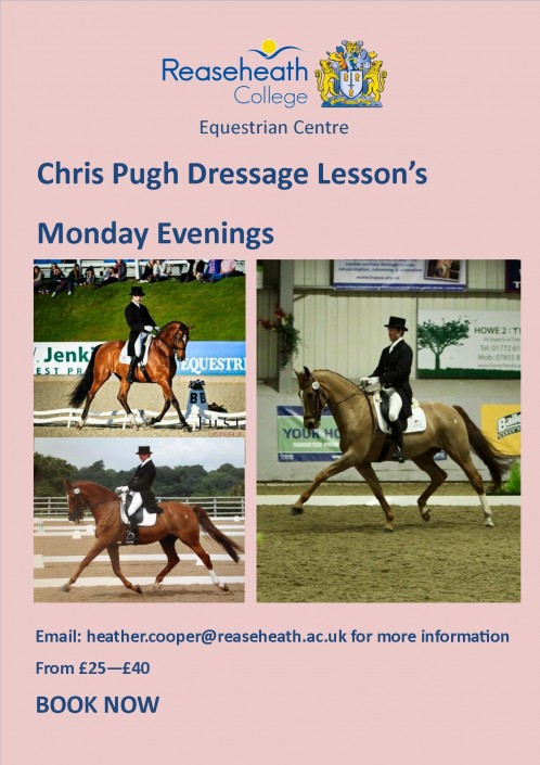 Chris Pugh Dressage Clinic Reaseheath College - Amazing Space Design - Desktop