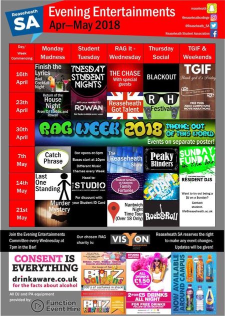 Sa Extra Time Activities Poster Reaseheath College - Best Gradient Arts in 4K