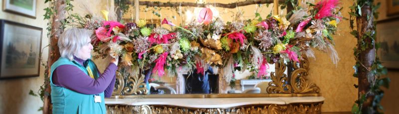 Florists Deck Arley Hall For A Festively Floral Christmas Reaseheath - Gorgeous Gradient Texture - HD