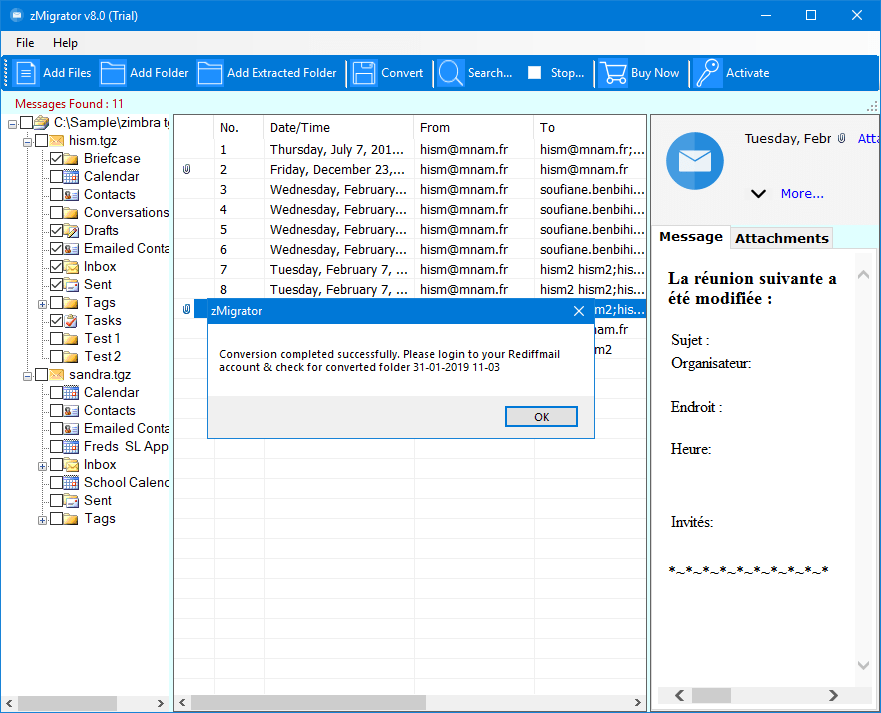 Like yahoomail, & gmail, outlook and many others, rediffmail is an excellent email service provider used by millions of people. Zimbra to Rediffmail Migration - Import/Export Zimbra to ...