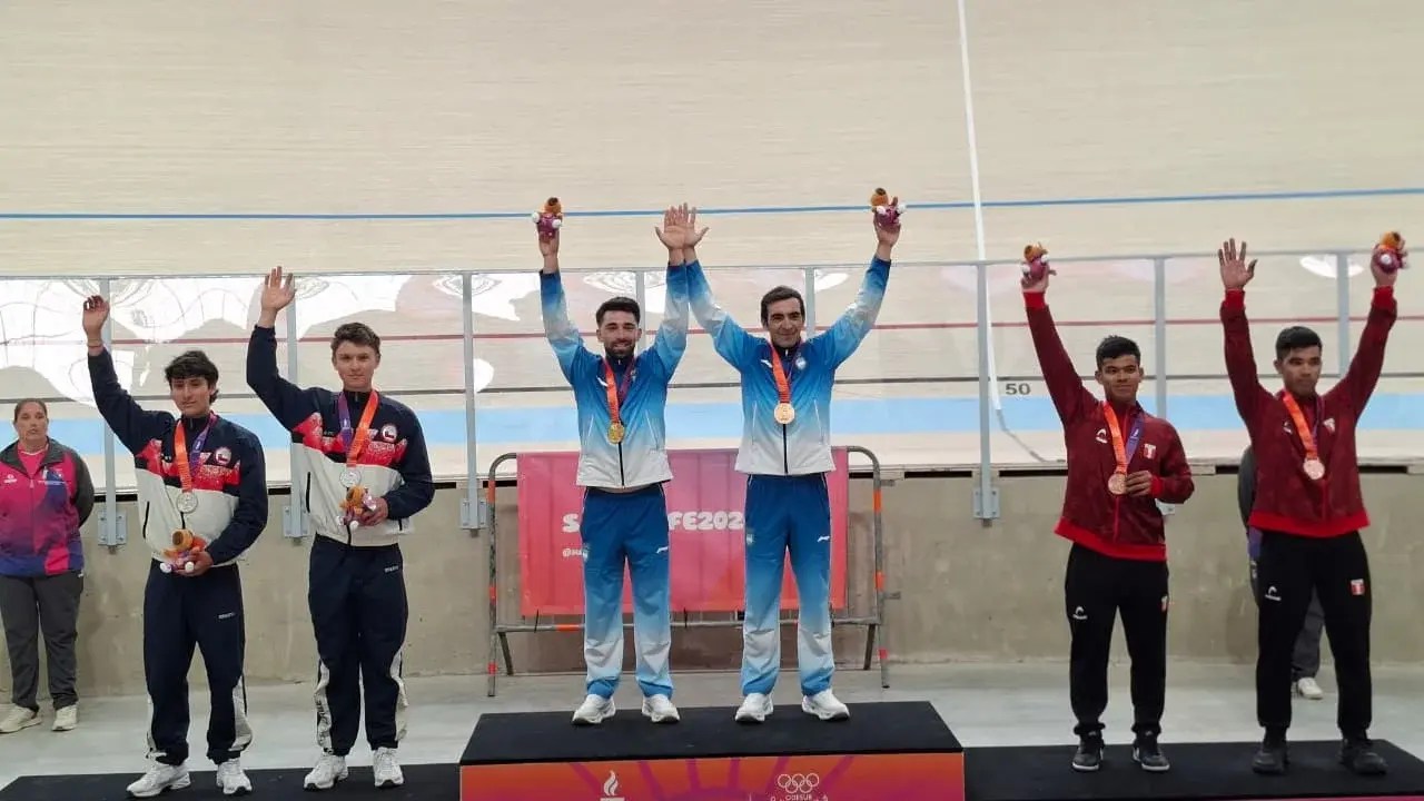 Otra dorada para Argentina: el ciclismo festejó en el velódromo de Rafaela