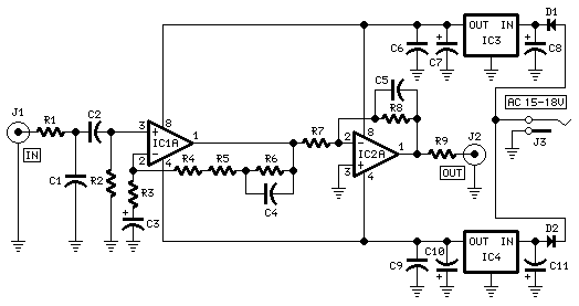 ebs ic dual amplifier komparator ne5532 op amp penguat audio low noise dip 8 pin rendah av power integrated circuit ++ spesifikasi produk : Modular Phono Preamplifier Red Page154