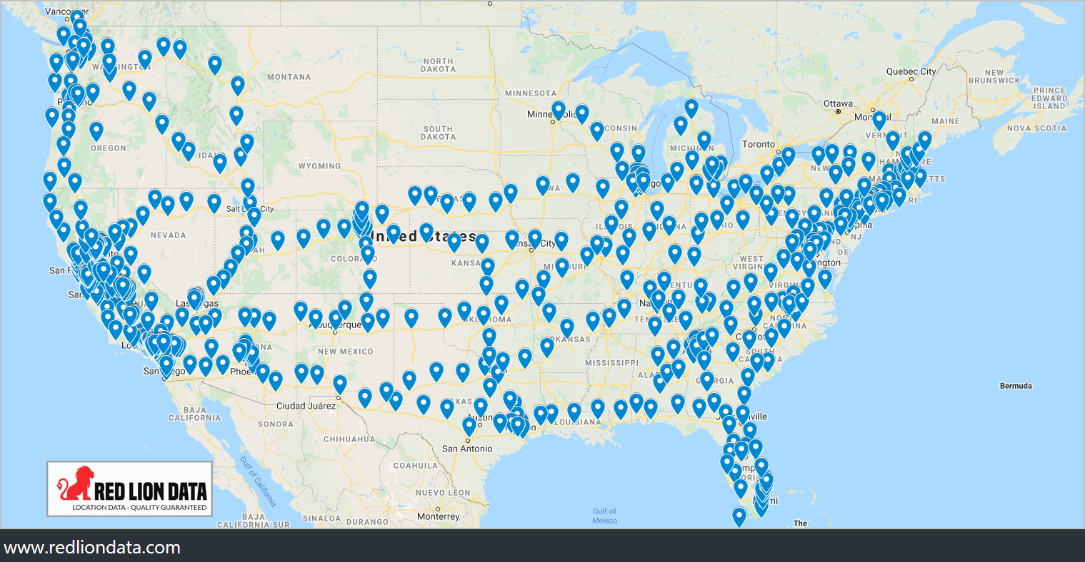 Electrify America Charging Network Map FULBWL Map 