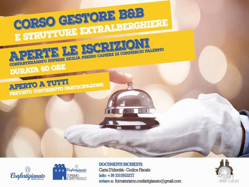 Formazione, Ripartono Oggi I Corsi Per “Gestori Di B&B E Strutture Extralberghiere”. Confartigianato Palermo In Campo Per Migliorare La Qualità Dell'accoglienza – Reference Post 600_x_800_jpg