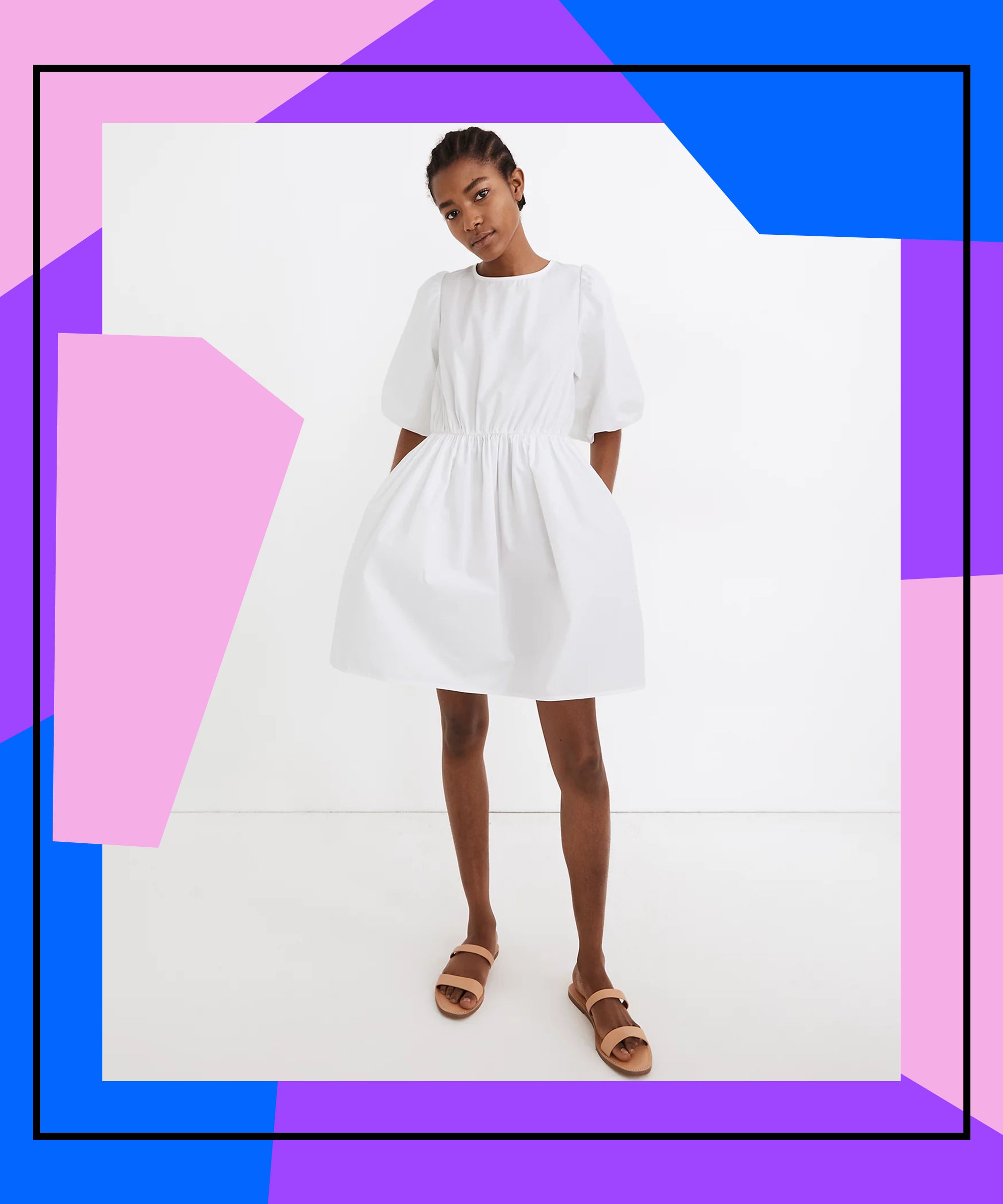 this short white dress from zara is trending on tiktok on white tennis dress zara