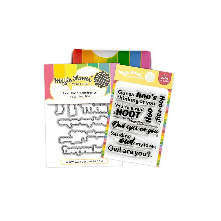 Waffle Flower Crafts-Real Hoot Sentiments Combo