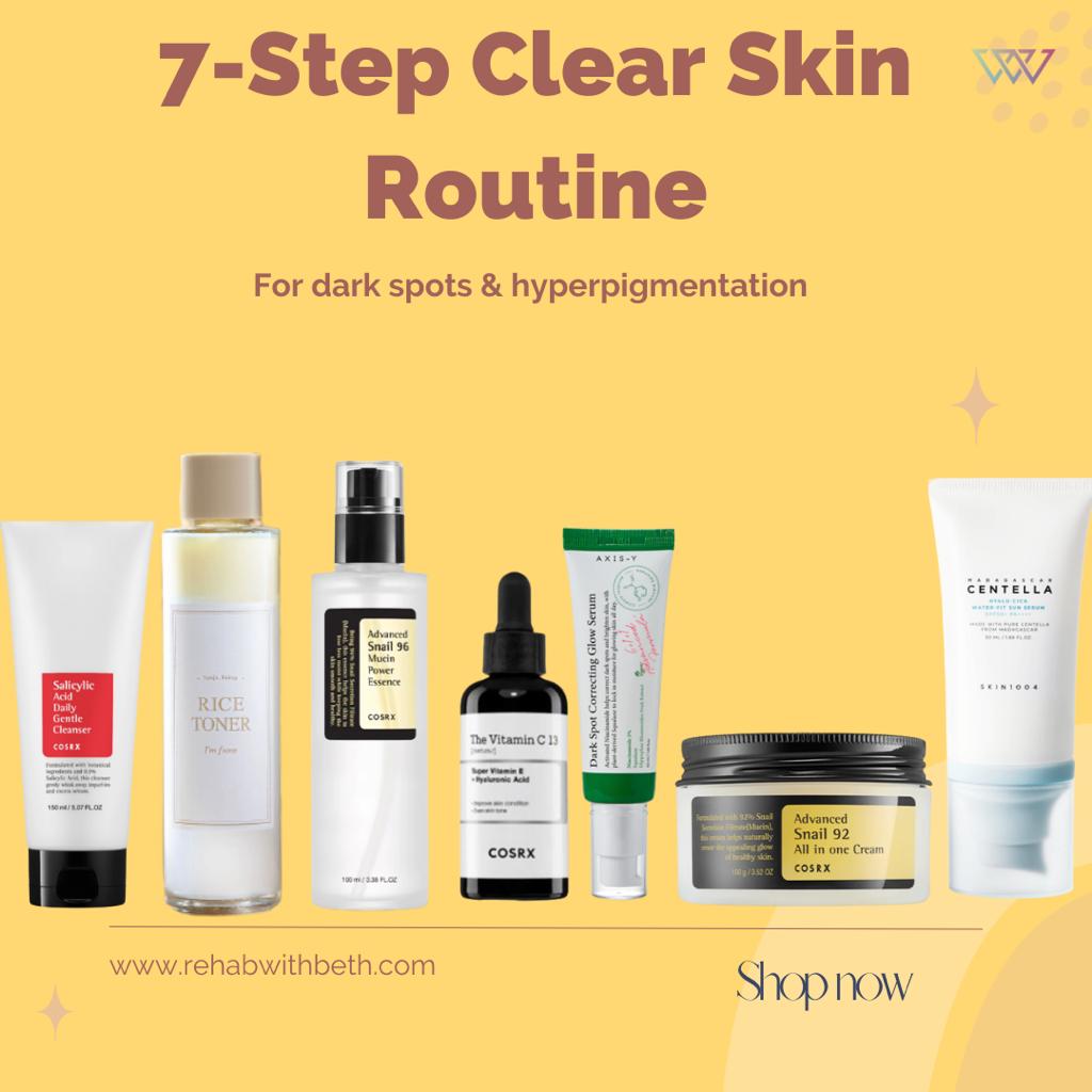 7 step clear skin combo