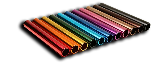 Custom Engraved Relay Batons Base Colors - GLOSSY FINISH (RelayBatons.com)