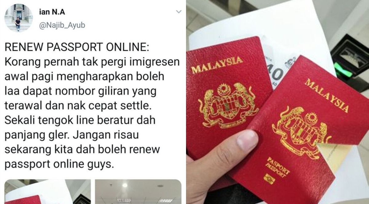 Some states offer online driver's license renewal for certain circumstances. Passport Malaysia Online