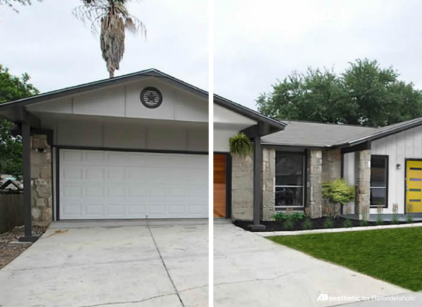 Remodelaholic Real Life Rooms Mid Century Modern Curb Appeal