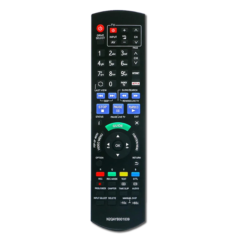 Remote control for DMR-BWT740 Panasonic Recorder N2QAYB000977