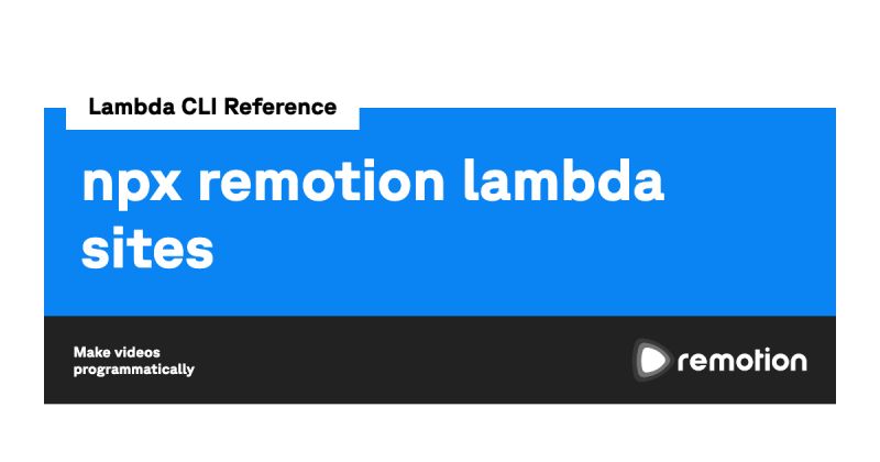 Lambda Limits Remotion Make Videos Programmatically - Best Light Images in High Resolution