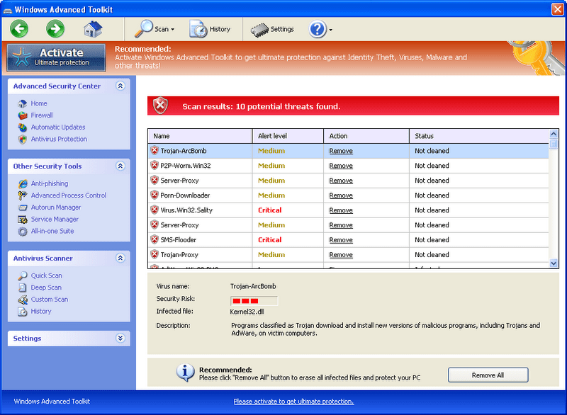 windows advanced tool kit