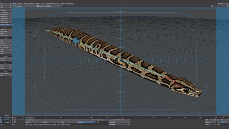 Animated Burmese Python 3d Model By Dibia Digital - Sunset Pattern Collection - 8K Quality