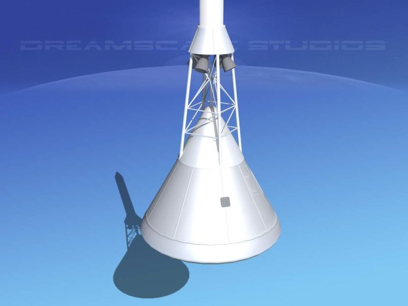 Apollo Command Module 3d Model By Dreamscape Studios - Beautiful Vintage Image - 8K