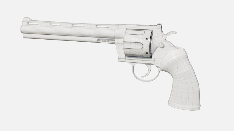 Colt Python 3d Model By Korboleevv - Perfect Ultra HD Colorful Illustrations | Free Download