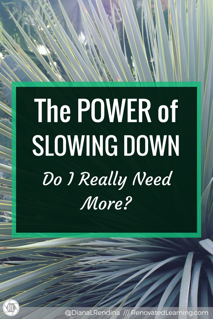 The POWER of Slowing Down: Do I really need more? | It's so tempting in life to keep adding more and more. More responsibilities. More commitments. More speaking engagements and writing commitments and webinars and articles. But it's okay to slow down.