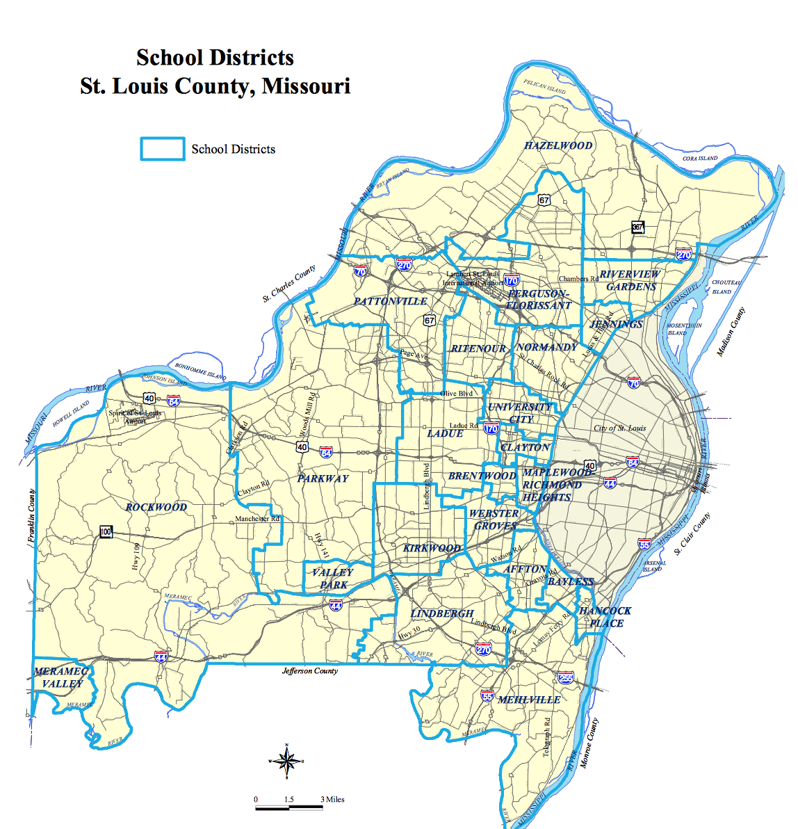 St Louis County District Map Semashow Com 
