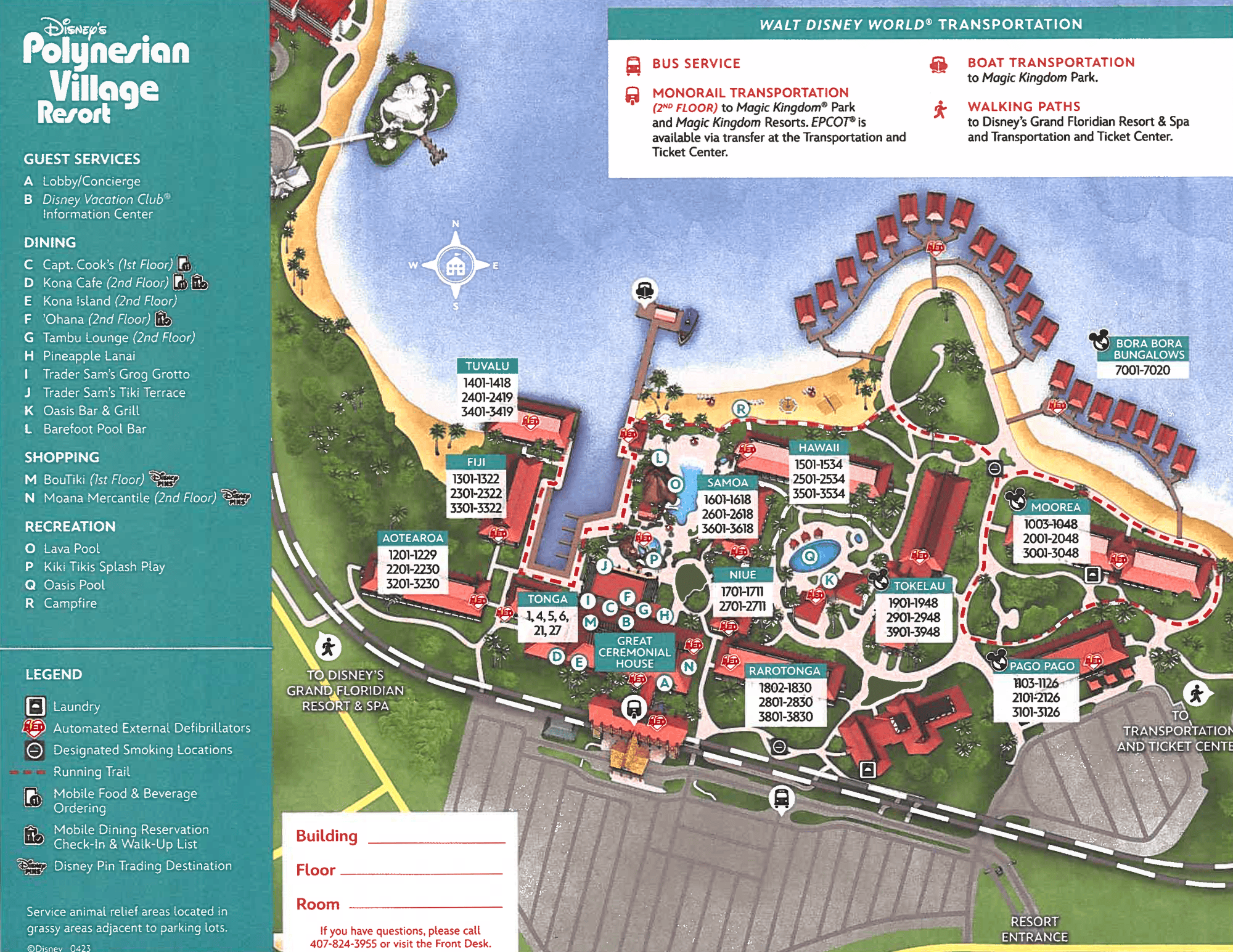 Disney Polynesian Resort Map 4200x2550 Disney Polynesian Resort Map 
