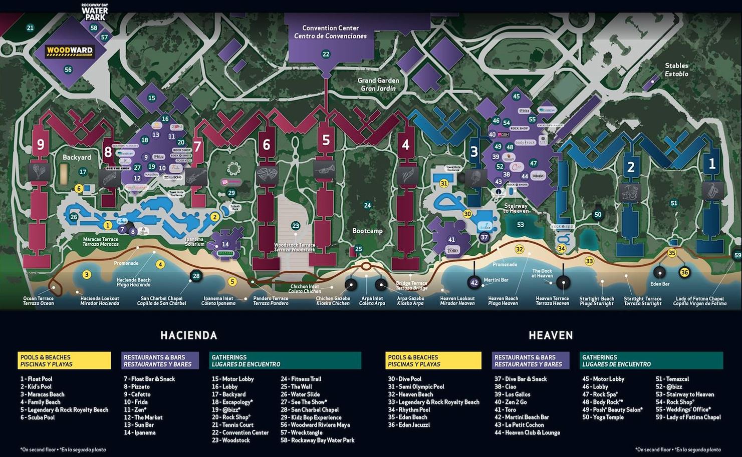 Map Of Hard Rock Hotel Riviera Maya Map RivieraMaya 