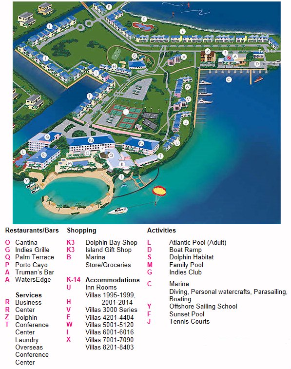 Florida Keys Hotel Map Hawkscay Floridakeys.