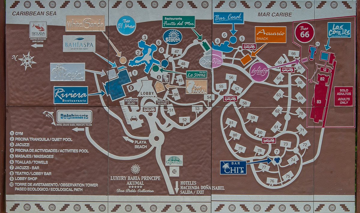 Grand Principe Akumal Map Bahia Principe Grand Tulum All Inclusive Map RivieraMaya 
