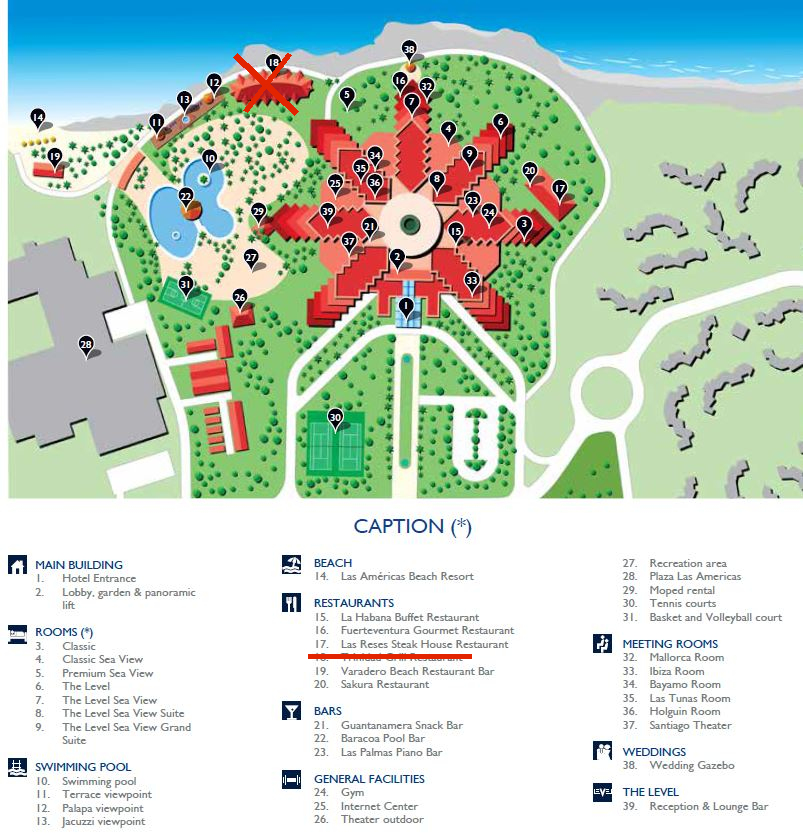 Resort Map Melia Varadero Varadero Cuba Map 