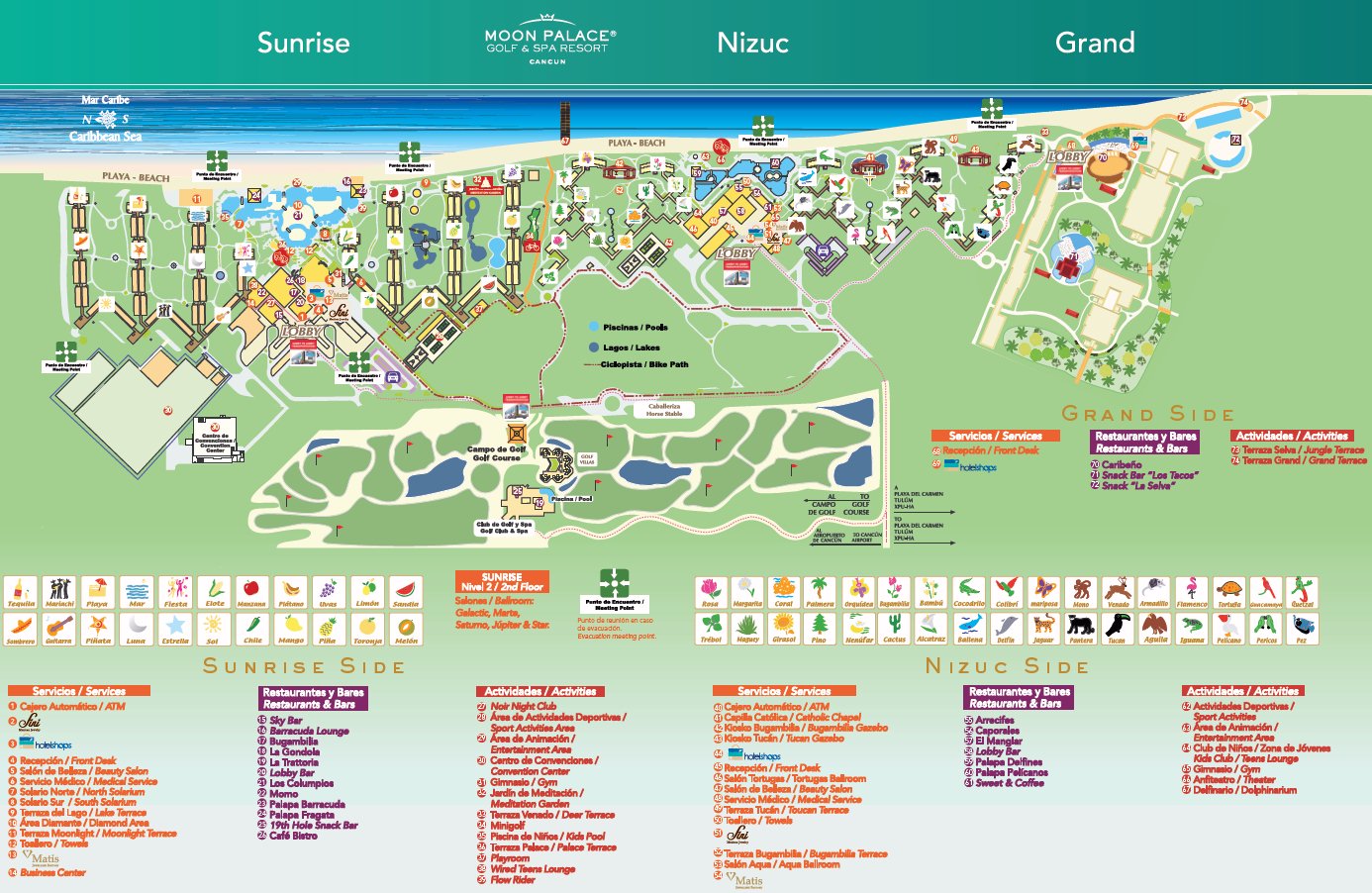 Resort Map Royalton Riviera Cancun Map Map MoonPalace RivieraMaya 