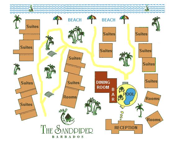 Resort Map The Sandpiper Barbados Map Barbados 