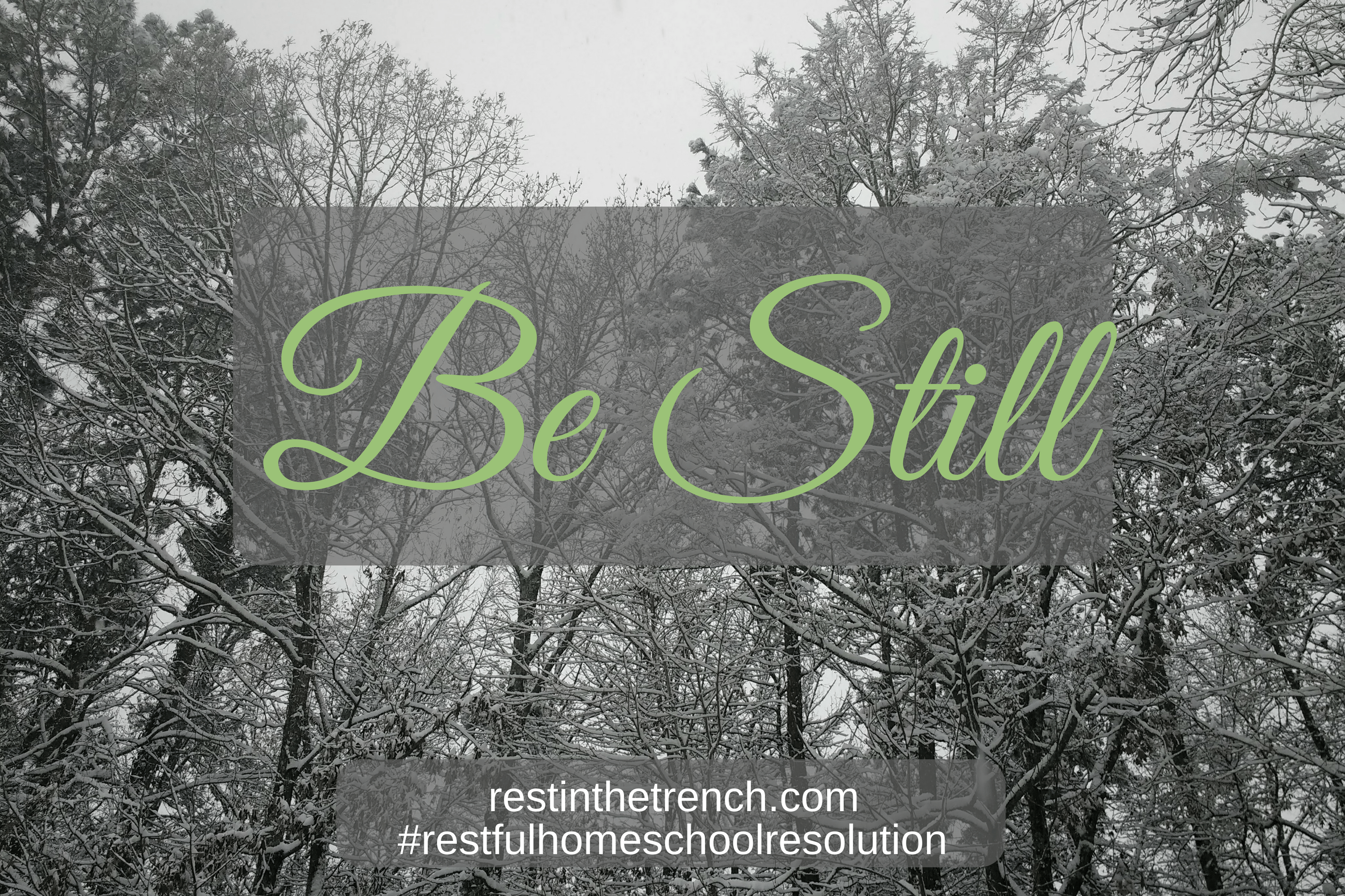 One step in your commitment to seek Jesus first for a restful homeschool.