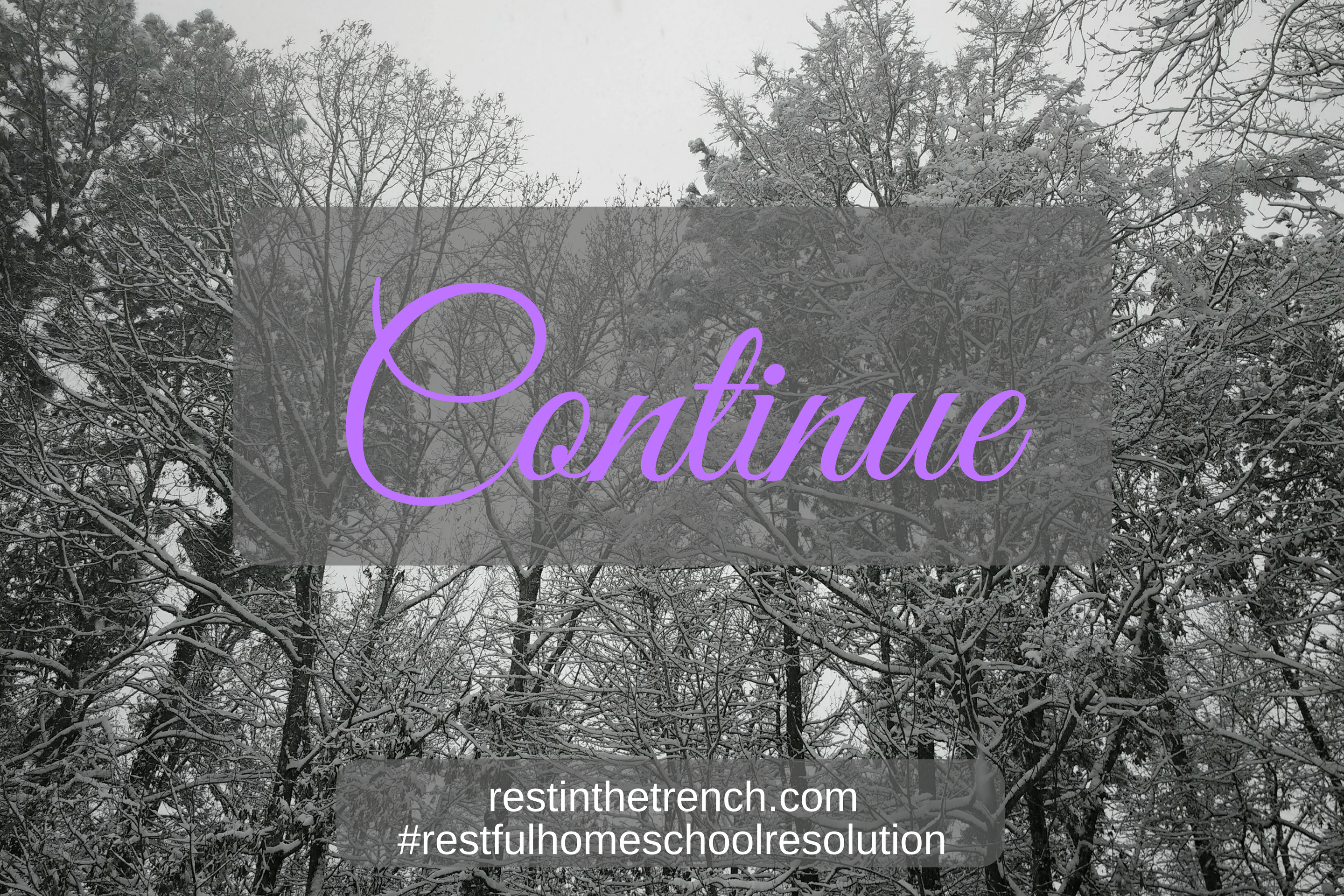 One step in your commitment to seek Jesus first for a restful homeschool