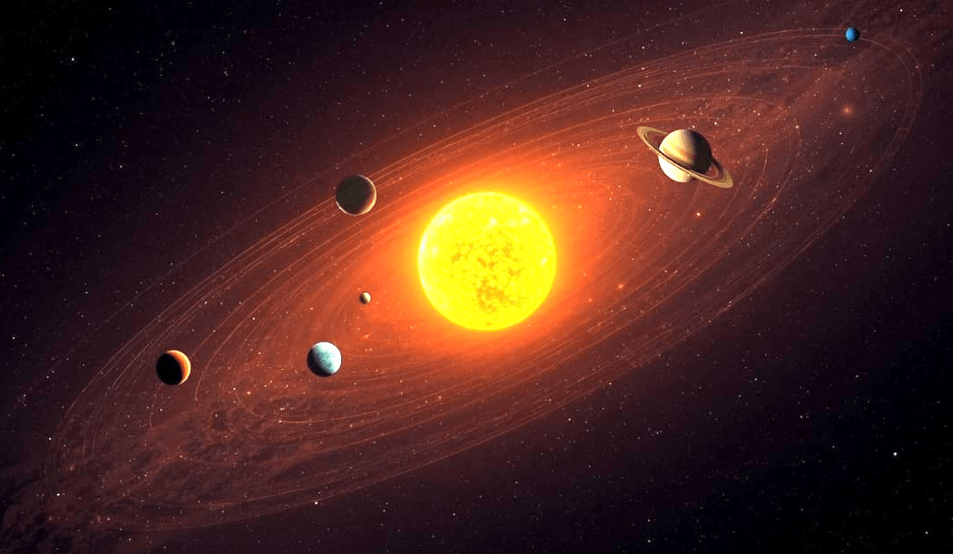 Solar system with planet