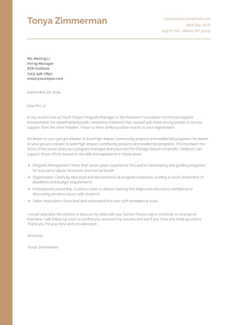 Management Resume Cover Letter Examples - Retina Landscape Pictures for Desktop