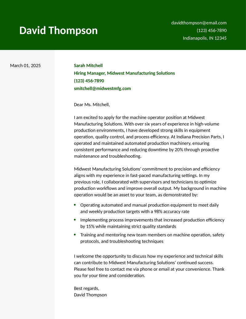 Machine Operator Cover Letter Template - Desktop Vintage Patterns for Desktop