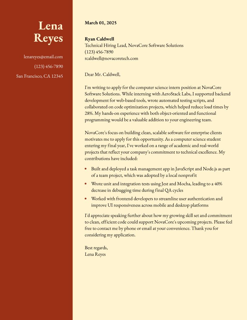 Computer Programmer Cover Letter Examples And Templates - Best Nature Images in Full HD