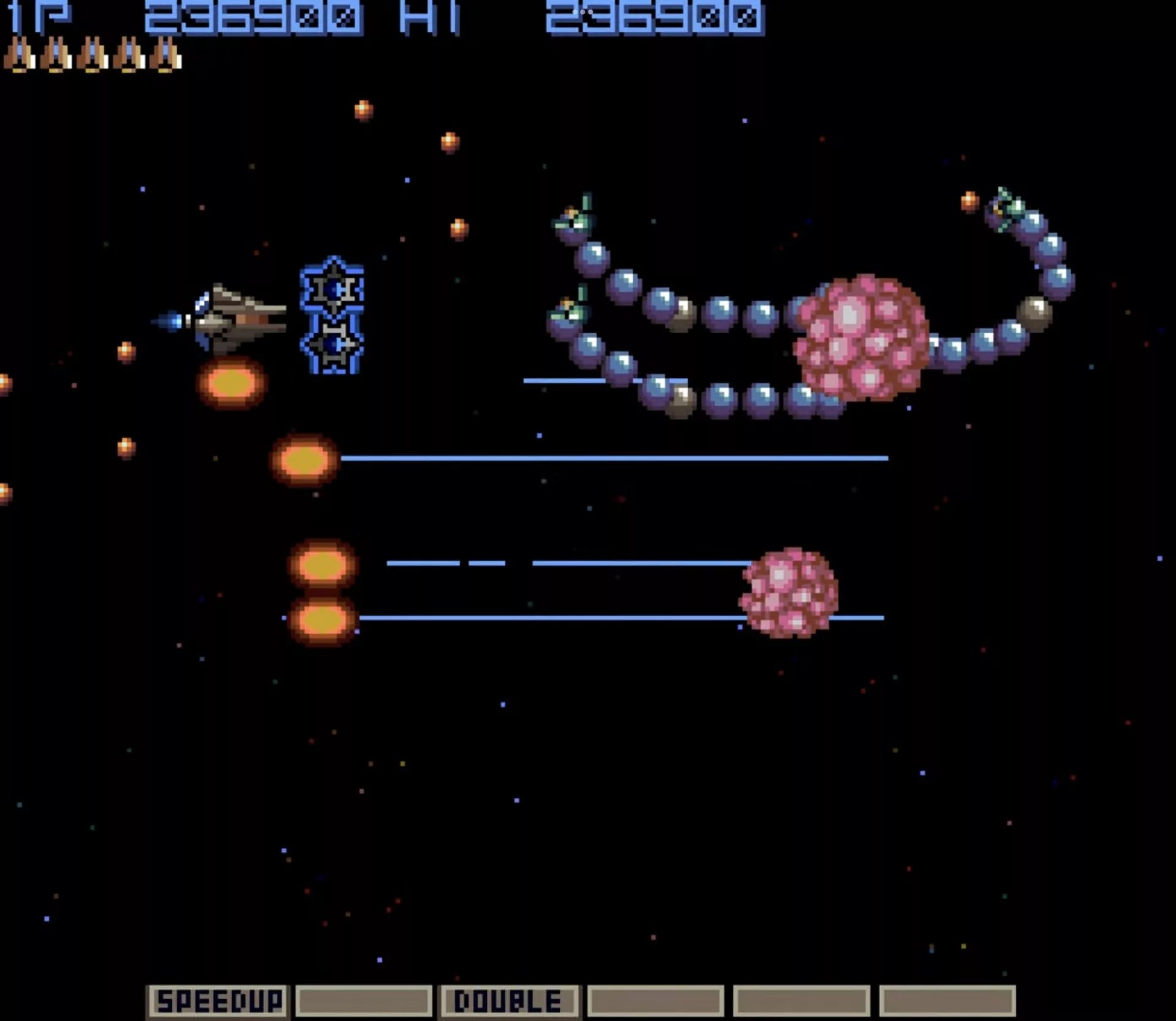 Gradius Nemesis Arcade Level 5 Screenshot