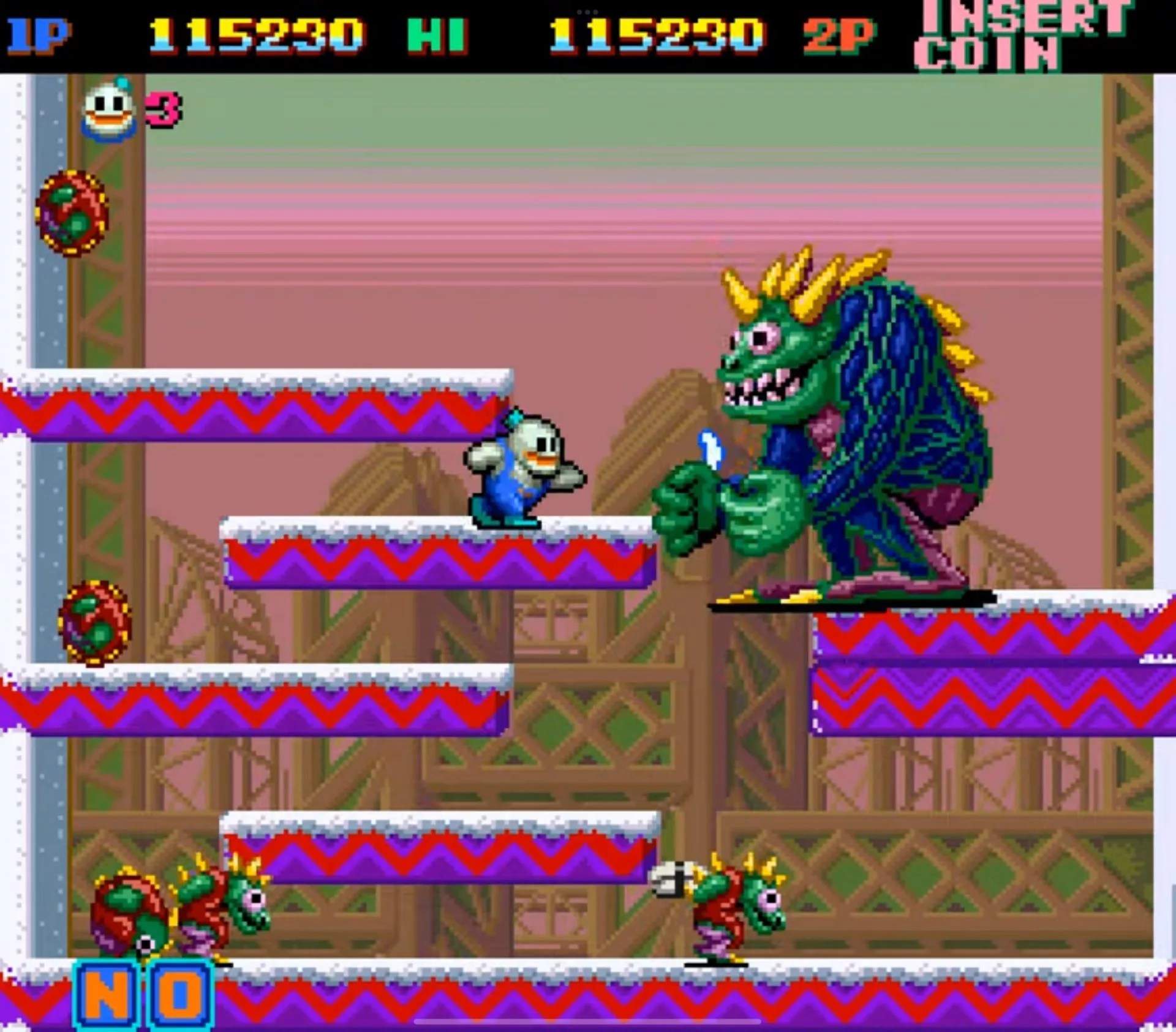 Snow Bros Arcade Boss Level