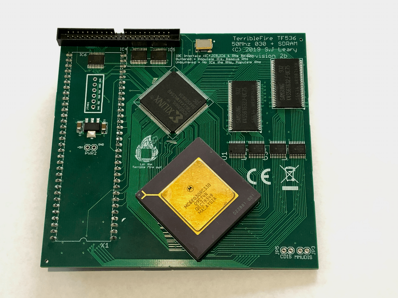 TerribleFire TF536 Amiga 500/500+/2000 Accelerator Card