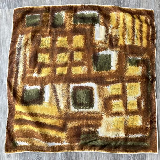 60S Autumn Patterned Ladies Scarf