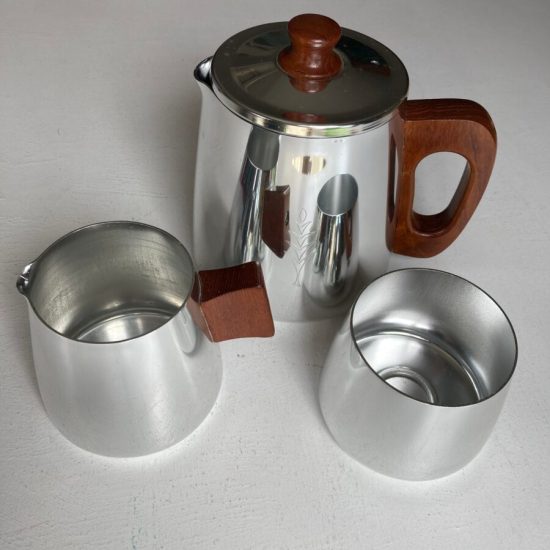 Sona Chrome Water Jug, Milk Jug & Sugar Bowl