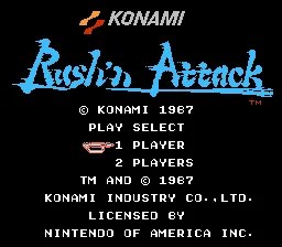 RushnAttack标题画面